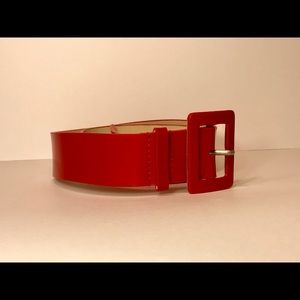 Nine West Red Leather Belt